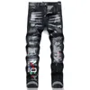 Designer 2023d2 Jeans Second Square Rot Slim Fit Baumwolle Bullet Black Four Seasons Ink Throwing Dsq Process
