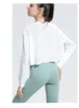 Al Yoga Рубашка с длинным рукавом Женские рубашки для йоги Одежда Укороченный топ al Fitness YC104 мода
