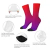 Chaussettes masculines Chaussettes folles drôles pour hommes néon lumières minimalistes rouges à violet hip hop drafet vintage motif coloré