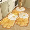 Super Absorbent Kitchen Floor Mat Diatom Mud Pad Bath Anti Slip Carpet Mats Wipeable Wash Long Strip 231225
