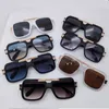 Black square sunglasses, luxury brand glasses, men's and women's universal sunshade lenses wholesale