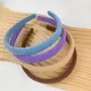 Hårtillbehör Wool Knit Hoop Kids Thin Hairbands Princess Candy Colors Simple Headwears Girls Children Korean 2023