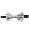 Bow Ties Tie Bowtie for Men Sequin Tuxedo Bowties Groom Aldult Pré-licence Pré-attachée