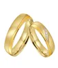 Wedding Rings Alliances Marriage Gold Color Promise For Couples Set Men And Women Ladies Titanium Stainless Steel Jewelry2839949