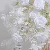 Flores decorativas mesa de casamento peça central peça de flor artificial Decoração Decoração Wreath Florstick Arco floral Arco