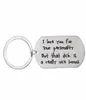 Klasyna 12pc/Lot I Love You Keychain Dog Stali Stal Stael Peyring dla pary dziewczyny chłopak żona mąż mąż