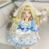 30cm New Design BJD Doll 1/6 Retro Doll Handmade Art Ball Combined with Makeup Full Set Lolita/Princess Doll and Clothes 231225