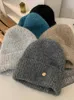 Cappello di lana da donna in autunno e inverno edizione coreana invernale grande cappone per pile a maglia sciolta sfoca