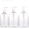 USA 300ml 500ml PET Sanitizer Bottle Empty Hand Wash Bottles Plastic Shampoo Pump Container Free Sea Shipping Will reach you in 28-35da Gqkw