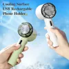 Elektriska fläktar Portable Handheld Fan Mini Electric Fans Semiconductor Refrigeration Cooler Air Conditioner USB Raddbar utomhus Summer YQ231225