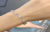 Luxurys Designer Chain Armbanden Sterling Zilver En Diamanten Armband Dames Mode-sieraden Charme Sieraden Accessoires Trendy Elega4791194