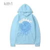 Hoodies pour hommes Sweatshirts Sky Blue Sp5der Sweat à capuche Femmes Femmes 1 Hip Hop Young Thug Spider World Wide 555555 Imprimer Pullover Light N0IP