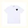 Mode T -shirt Women Designer T Shirts Mens Dames Solid Color Love Heart Borduurwerk korte mouw T -stuk casual losse eenvoudige oversized katoenen T -shirt