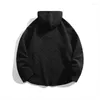 Men's Hoodies Designer Spring Zip Pullover Solid Jacquard Casual Capeled Fashion Opeversized For Men Black White White