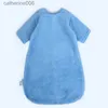Sleeping Bags Coral Velvet Baby Sleeping Bag Removable Sleeve Sleepsack For Kids Winter Warm Baby Sleep Sacks Anti Kick Quilt Newborn SwaddleL231225