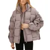 Trench femminile 2023 inverno inverno corto parka donne spesse giacca casual trapunte calda business anorak