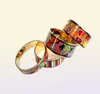 För Alice Series 18K Goldplated Emamel Bangle Armband för kvinnliga armband med högsta kvalitet
