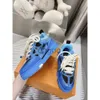 2024 Men Women Casual Skate Shoes Double laces Flower mesh calf leather suede outsole Winter Sneaker Designer Luxurys Fashion Ladies Sports Shoes