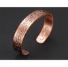 Bracciale da donna da uomo chic nordico braccialetto in rame puro colore magnetico guarigione braccialetto artrite sollievo bigiotteria forniture2712255