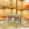 Dames 2023 High -end geprinte kleine vierkante veelzijdige crossbody uniek contrastkleur enkele schouderketting tas trendy 70% korting op outlet online verkoop