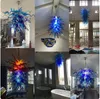 Chihuly w stylu ręcznie wysadzony szklany żyrandol oświetlenie LED Lampy wisiorki Kreatywne światło domowe 120 cm