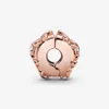 New Arrival 925 Sterling Silver Pink Daisy Spacer Clip Charm Fit Original European Charm Bracelet Fashion Jewelry Accessories 253l