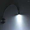 Vägglampa 3W LED flexibel hem El Bedside Reading Light Book Lights Aluminium Sconces