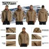 Tacvasen Windroproof Winter Fleece doublure veste à capuche pour hommes étanche de veste à veste softs