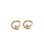 2022TREND FASHION WOMAN EARRINGS DIAMOND GOLDメッキUNCLOU HOOP VINTAGE LUXURYデザインジュエリーアクセサリーギフト女性7459727