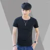 Men's T Shirts Fashion Spring Summer Solid Color Men Short-Sleeve O-Neck T-Shirt M-4XL Plus Size Shirt Casual Tops Outdoor Sports Clothing