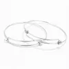 Braccialette per filo regolabile in acciaio inossidabile da 2 pcs Bracciale 58 63 mm per braccialetti di gioielli fai -da -te che si presentano reperti276h