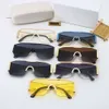 Designer óculos de sol mens óculos sem aro polaroid projeta óculos de lente de uma peça quadro sênior óculos vintage modelo de metal óculos de sol com caixa