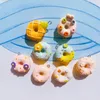 Charms 10st Sweet Colorful Donut Harts Food Pendants Smycken Makan DIY Earrings Halsband Hantverk Handgjorda fynd