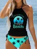 Bikinis Set Women's Summer 3D Printed Bikini Set Swimsuit Women's Sexy Badkläder Tvåbit baddräkt Loose Beach Tankini S-6xll231225