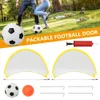 2 adet katlanabilir futbol golleri oyun kurucu portatif gol eğitim pikap oyunları için set spor pop up kubbe ile by by icat 231225