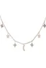 925 Sterling Silver Jewelry Love Moon Star Necklaces Pendants Chain Choker Necklace Collar Women Statement Jewelry Bijoux T190622394462