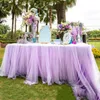 Lace Material Table Skirt Princess Party Decoration Baby Girl Birthday Decor Wedding Tablecloth for Tables 231225