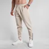 Calças masculinas engrossam esportes fitness running gink jogger atroger slim térmico ao ar livre calça casual para roupas masculinas