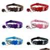 Colliers de chien laisse la mode Pet Cat collier colorif motif animal mignon cloche réglable pour chats chaton accessoires de bricolage