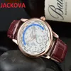 classic atmosphere genuine leather quartz mens watches day-date business switzerland lumious nightlight President country name ske3235