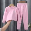 Baby clothing Sets Warm underwear set Toddler Outfits Boy Tracksuit Cute winter underwear And Pants 2pcs Sport Suit Fashion Kids Girls Clothes