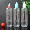 550pcs / lot Tamper Prooger Capes à l'épreuve des enfants 100 ml E Liquide Bottle Clear 100 ml Bouteille vide Pet Plastic Plastic Poutter Poutter Dhl RKMXW