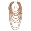 FY Europe and the United States fashion exaggeration multi-layer pearl necklace long sweater chain jewelry Y200730233O