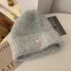 Woolen Hat Women's Autumn and Winter Korean Edition Big Headband Lose dzianinowy kapelusz na małą twarz ciepła i gęsta kapelusz ochrony ucha