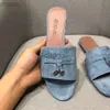 Charms slides embellished suede slippers Luxe sandals shoes Genuine leather open toe casual flats for women Luxury Designe