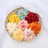 Dekorativa blommor 10st 7cm konstgjorda bollar krysantemum silkduk Diy stråhatt kransmaterial blommor dekoration