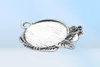 DIY Jewelry Accessories Round Bottom Brackets Time Gem Sublimation Blank Pendant For Transfer Printing Necklace5513438