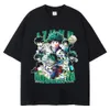 Mężczyźni plus koszulki z anime T-shirt Siz Seck Style Summer Wear with Street 75955