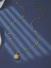 Collane di perline 1 catena di labbra oro 18k in acciaio inossidabile con collana di girasole rotabile Pendantl231225