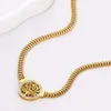 Chains ALTERA Luxury Tree Of Life Pendant Necklace For Men Women Gold Plated Stainless Steel Chunky Chain Jewelry Wedding Gift